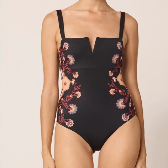 NWT Cleobella one piece black floral